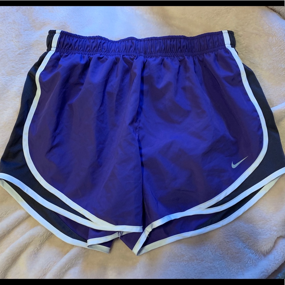 Purple Nike shorts